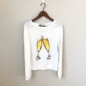 Wildfox champagne toast sweater/sweatshirt